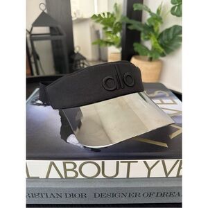 Alo Black Visor with Silver/Mirror Shield